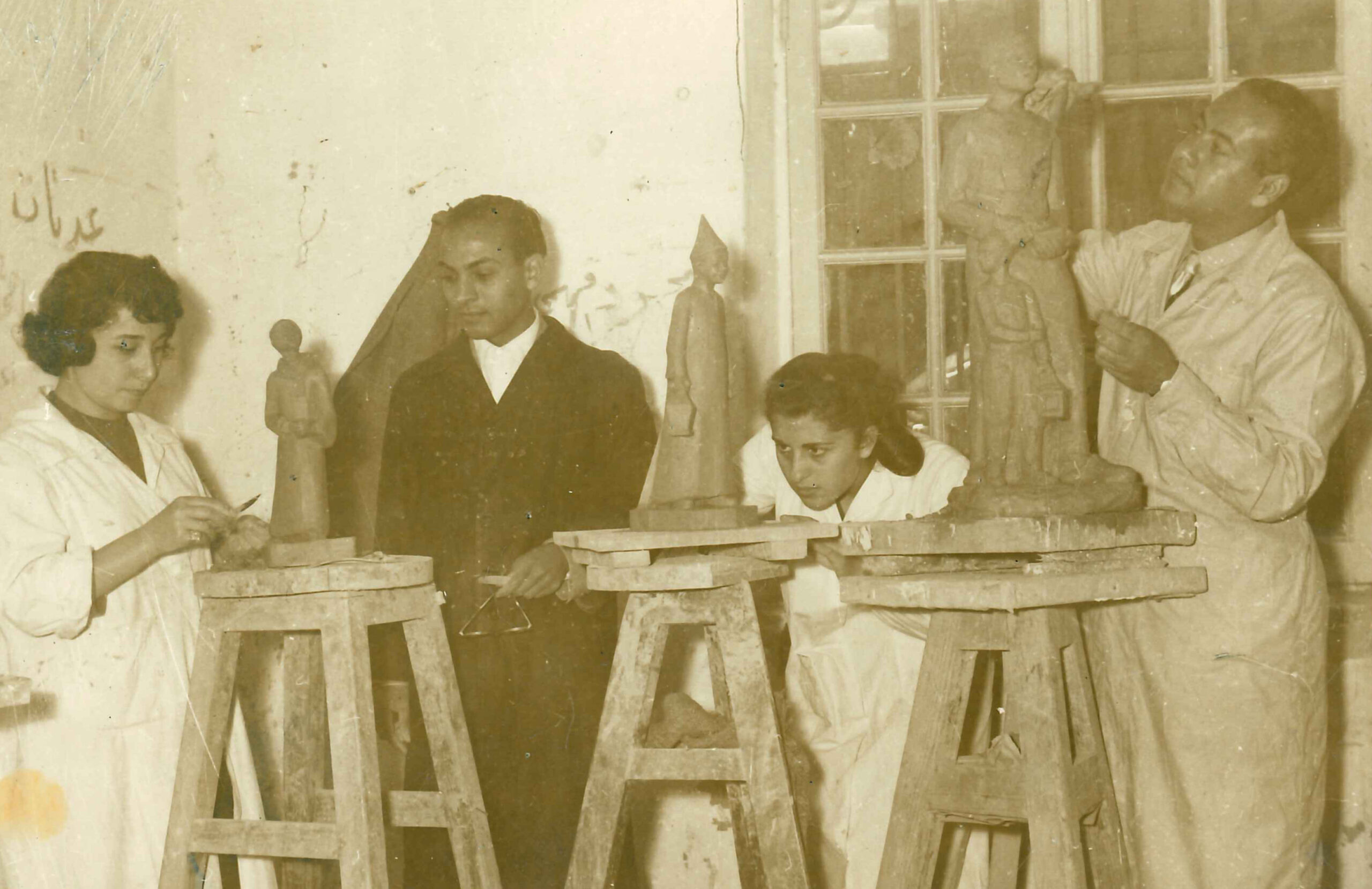 Through Time and Memory: The Atassi Family’s Cultural Archiving Journey FBHArticleSeries2025 LeilaNseirattheFacultyofFineArtsi Cairo 960s Source LeilaNseirsArchiveinMASA AtassiFoundation scaled 1