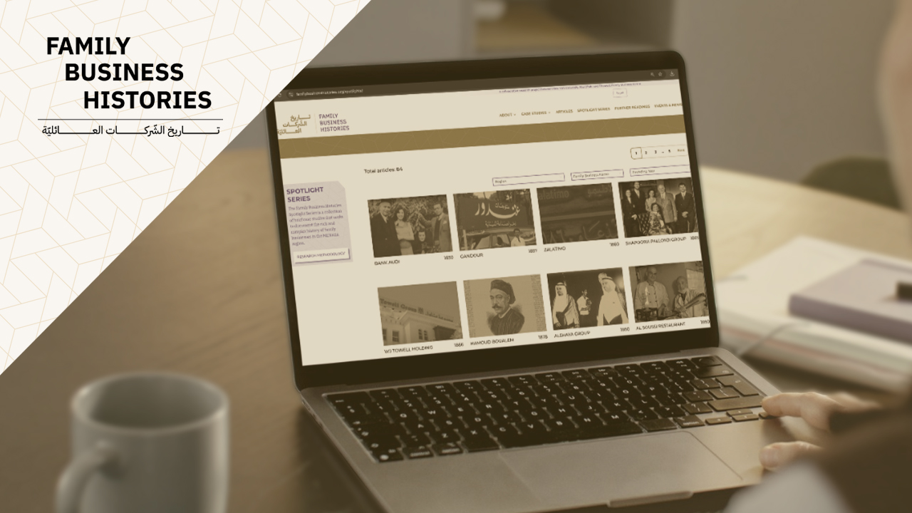 The Family Business Histories Project Publishes 100 Case Studies Spanning 200 Years of MENA Economic History FBHFeaturedArtwork 2026 News Spotlight100Launch